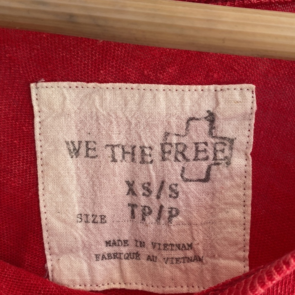 Free People Xs/S Linen Blend Oversized Tunic Tee - Picture 2 of 13